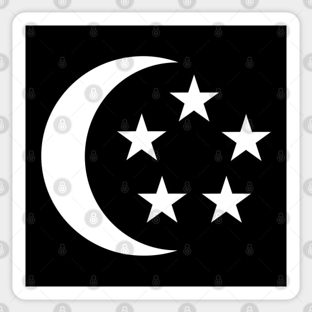 Singapore Moon Stars Sticker by Historia